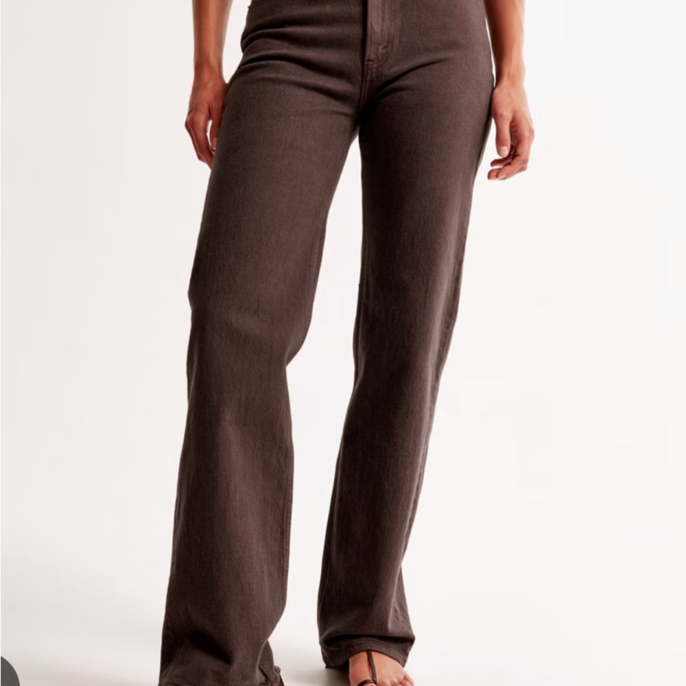 Abercrombie and Fitch 90s Ultra Hi Rise Straight Leg Jeans